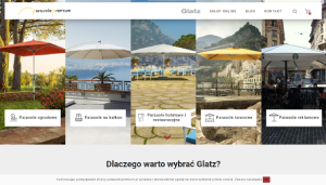 zrzut ekranu aplikacji Glatz - parasole premium